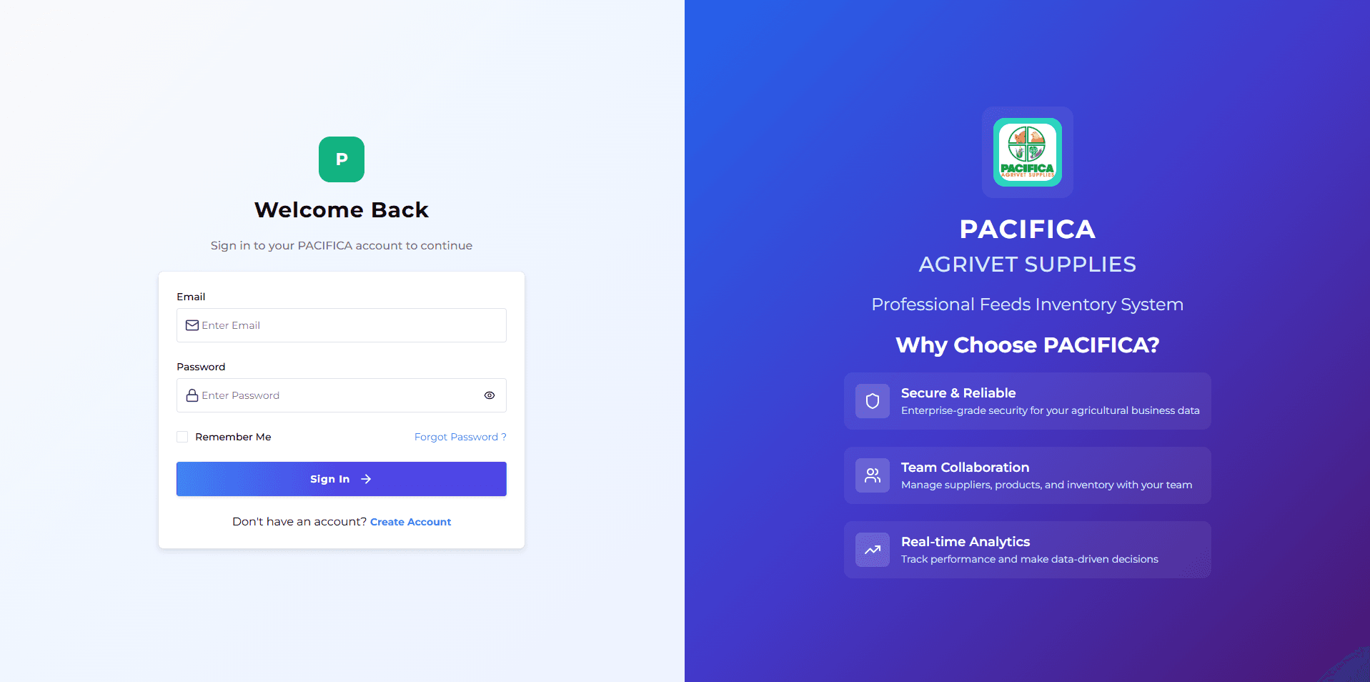 Pacifica Inventory System